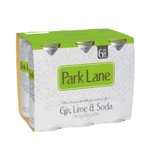 Picture of Park Lane Gin, Lime & Soda 7% Cans 6x250ml