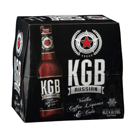 Picture of KGB Russian Coffee Liqueur & Cola 4.8% Bottles 12x275ml