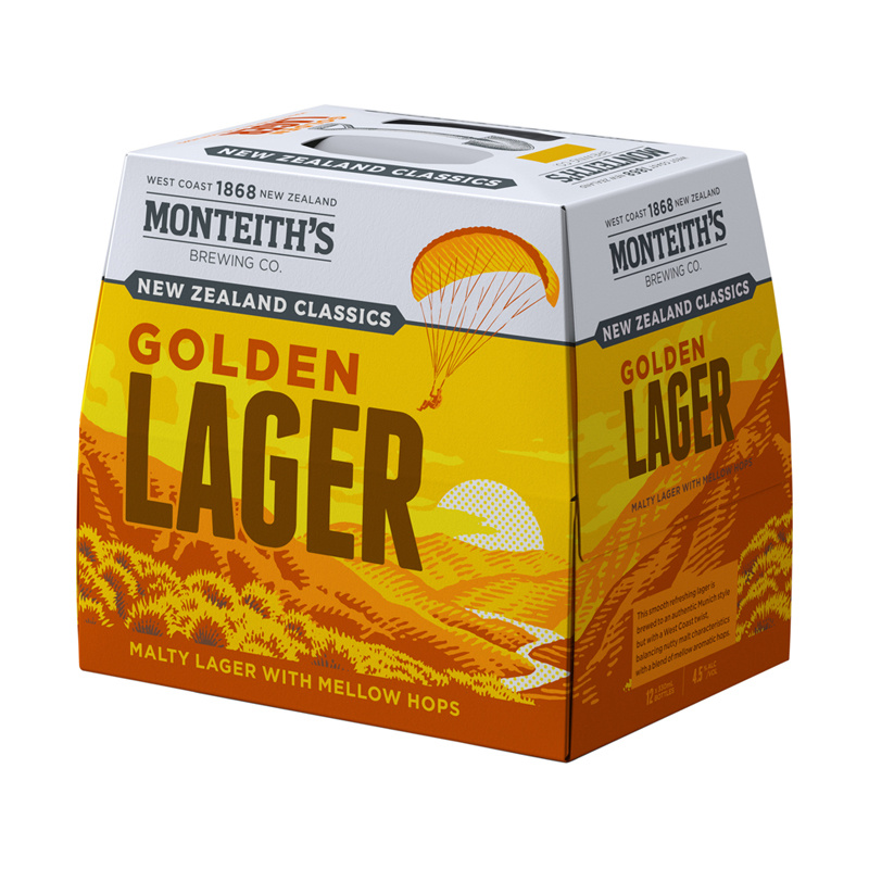 Super Liquor. Monteith's New Zealand Classics Golden Lager Bottles 12x330ml