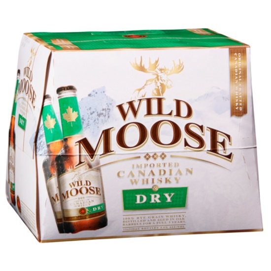 Picture of Wild Moose & Dry 5% Bottles 12x330ml