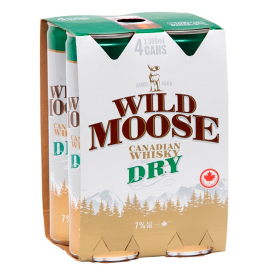 Picture of Wild Moose & Dry 7% Cans 4x300ml
