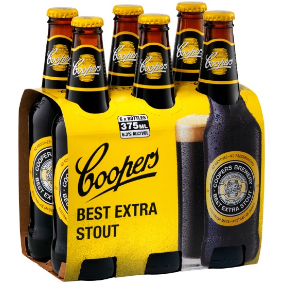 Picture of Coopers Best Extra Stout Bottles 6x375ml