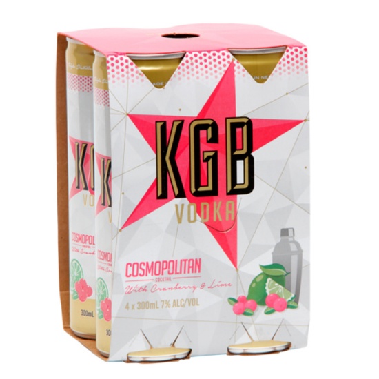 Picture of KGB Cosmopolitan 7% Cans 4x300ml