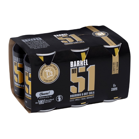 Picture of Barrel 51 & Cola 7% Cans 6x330ml