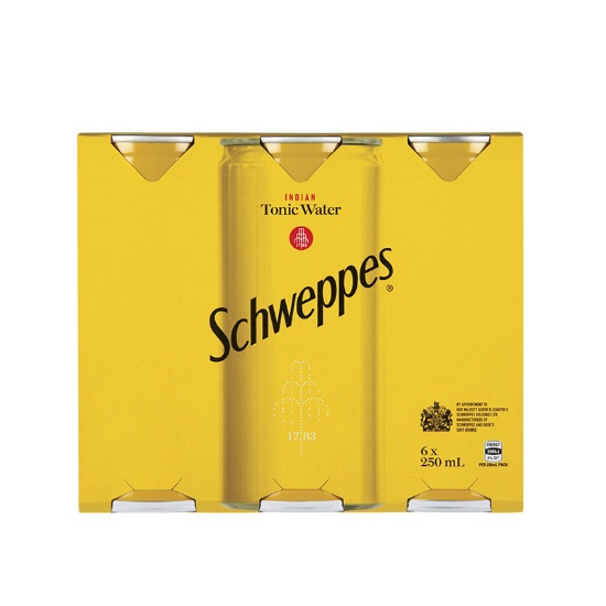 Picture of Schweppes Indian Tonic Water Cans 6x250ml