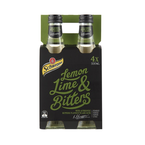 Picture of Schweppes Traditional Lemon Lime & Bitters Bottles 4x330ml