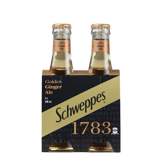Picture of Schweppes 1783 Golden Ginger Ale Bottles 4x200ml