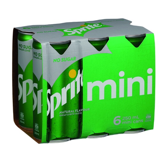 Picture of Sprite No Sugar Cans 6x250ml