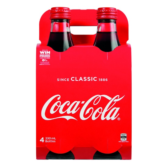 Picture of Coca-Cola Glass Bottles 4x330ml
