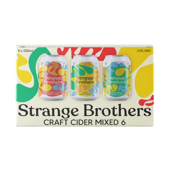 Picture of Strange Brothers Craft Cider Mixed 6 Cans 6x330ml