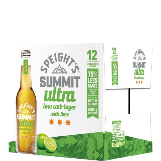 Picture of Speight's Summit Ultra Low Carb Lager Lime Bottles 12x330ml