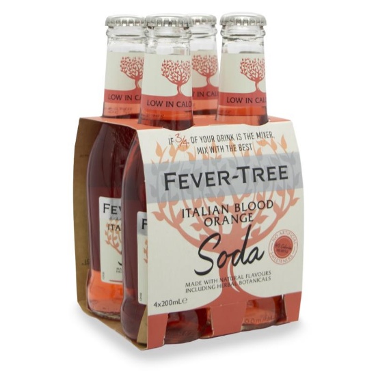Picture of Fever Tree Italian Blood Orange Soda Bottles 4x200ml
