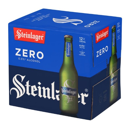 Picture of Steinlager Zero 0.0% Alcohol Bottles 12x330ml