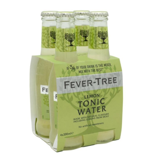 Picture of Fever Tree Sicilian Lemon Tonic Bottles 4x200ml