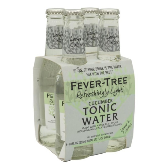 Picture of Fever Tree Light Cucumber Tonic Water Bottles 4x200ml