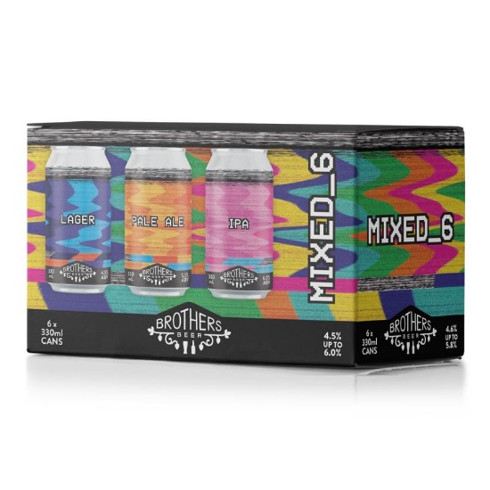 Picture of Brothers Beer Mixed Cans 6x330ml
